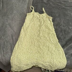 Abercrombie kids Light Green Floral Spaghetti Strap Sundress